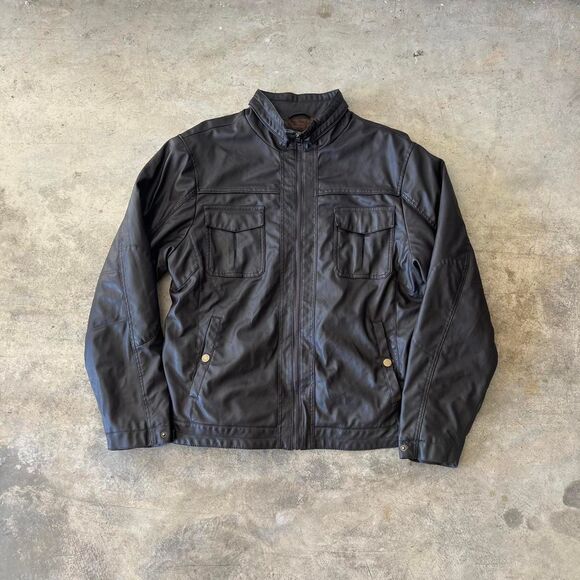 Whispering Smith Leather Bomber Jacket Mens size XXL - Picture 1 of 2